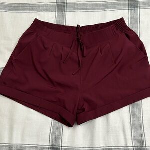 Zyia Active 3” Summer Short - Color Wine - Size Medium